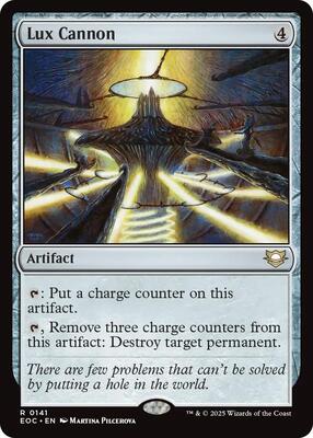 Lux Cannon card from Commander: Edge of Eternities