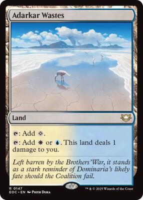 Adarkar Wastes card from Commander: Edge of Eternities
