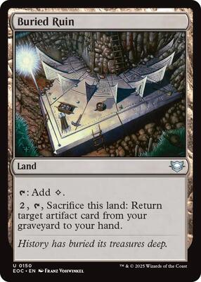 Buried Ruin card from Commander: Edge of Eternities