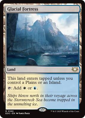 Glacial Fortress card from Commander: Edge of Eternities