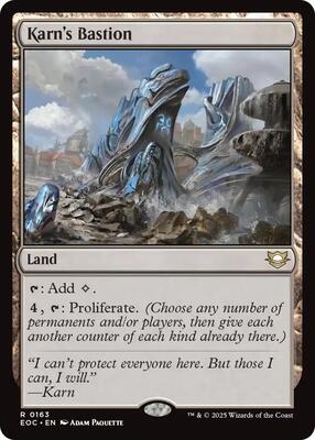 Karn's Bastion card from Commander: Edge of Eternities