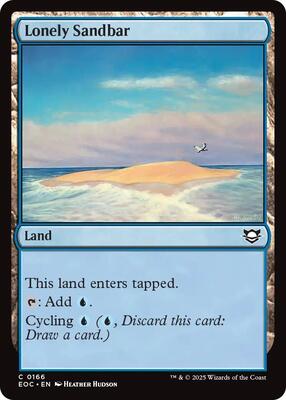 Lonely Sandbar card from Commander: Edge of Eternities