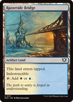 Razortide Bridge card from Commander: Edge of Eternities