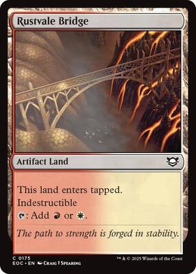 Rustvale Bridge card from Commander: Edge of Eternities
