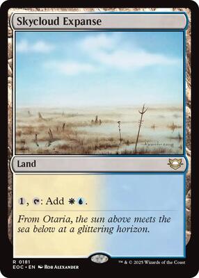 Skycloud Expanse card from Commander: Edge of Eternities