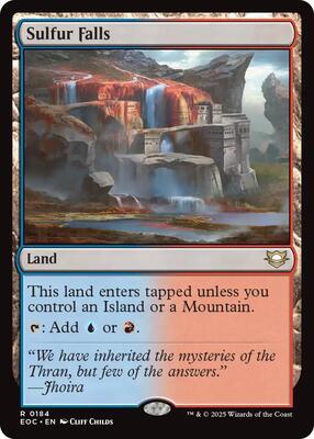 Sulfur Falls card from Commander: Edge of Eternities