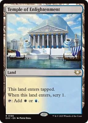 Temple of Enlightenment card from Commander: Edge of Eternities
