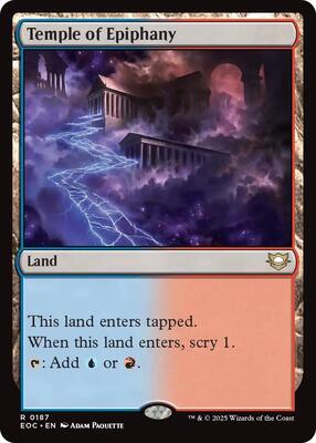 Temple of Epiphany card from Commander: Edge of Eternities