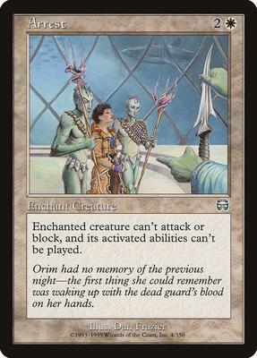 Arrest card from Mercadian Masques