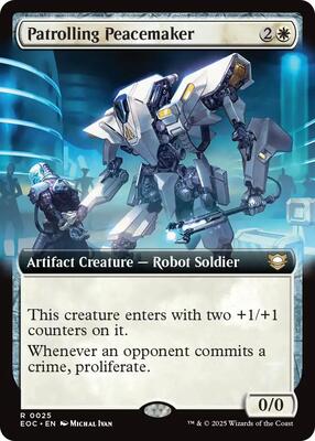 Patrolling Peacemaker (Extended Art) card from Commander: Edge of Eternities