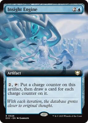 Insight Engine (Extended Art) card from Commander: Edge of Eternities