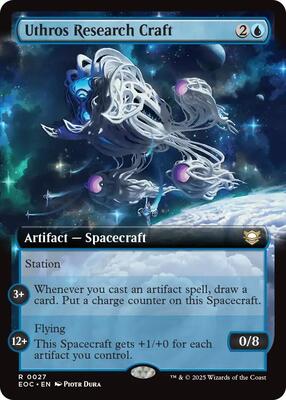 Uthros Research Craft (Extended Art) card from Commander: Edge of Eternities