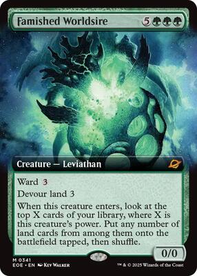Famished Worldsire (Extended Art) card from Edge of Eternities