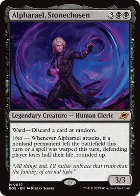 Alpharael, Stonechosen card from Edge of Eternities