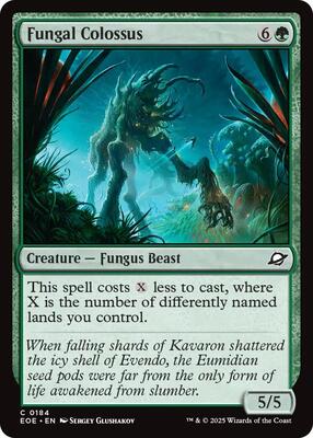 Fungal Colossus card from Edge of Eternities