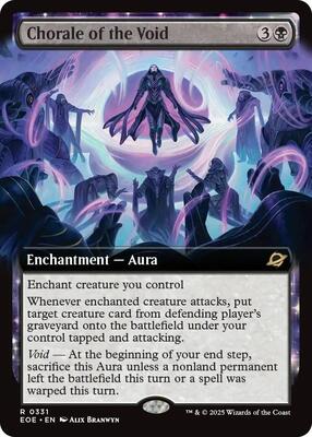 Chorale of the Void (Extended Art) card from Edge of Eternities