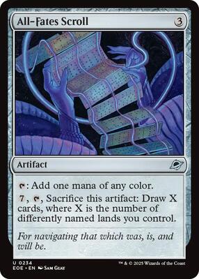 All-Fates Scroll card from Edge of Eternities