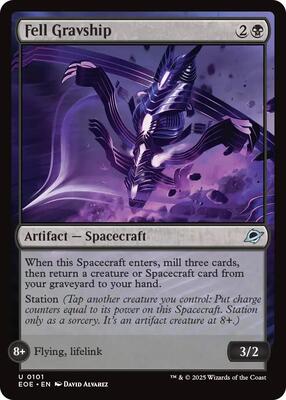 Fell Gravship card from Edge of Eternities