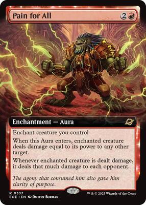 Pain for All (Extended Art) card from Edge of Eternities