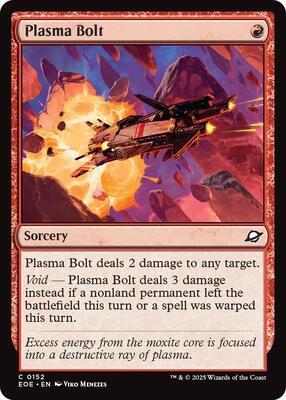 Plasma Bolt card from Edge of Eternities