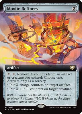 Moxite Refinery (Extended Art) card from Commander: Edge of Eternities