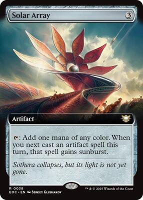 Solar Array (Extended Art) card from Commander: Edge of Eternities