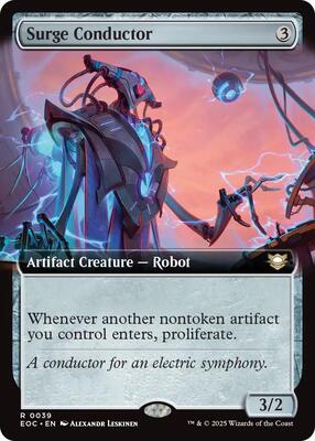 Surge Conductor (Extended Art) card from Commander: Edge of Eternities