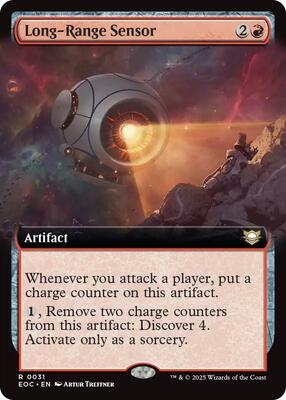 Long-Range Sensor (Extended Art) card from Commander: Edge of Eternities