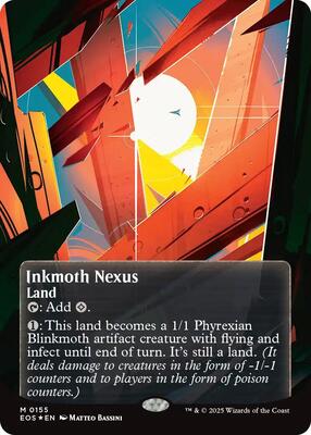 Inkmoth Nexus (0155) (Borderless) (Galaxy Foil) card from Edge of Eternities: Stellar Sights