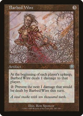 Barbed Wire card from Mercadian Masques