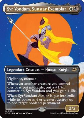 Syr Vondam, Sunstar Exemplar (Borderless) card from Edge of Eternities