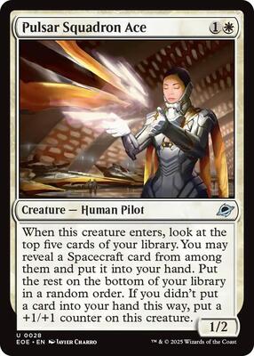 Pulsar Squadron Ace card from Edge of Eternities
