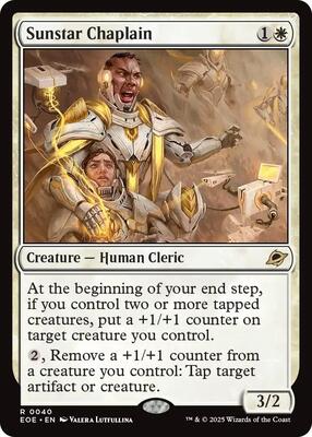 Sunstar Chaplain card from Edge of Eternities