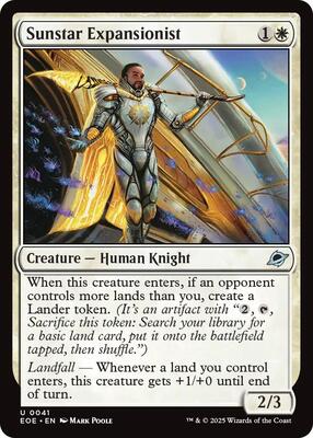 Sunstar Expansionist card from Edge of Eternities