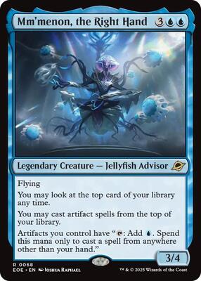 Mm'menon, the Right Hand card from Edge of Eternities