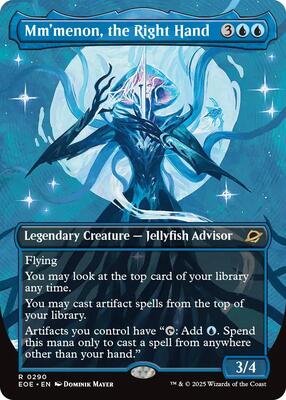 Mm'menon, the Right Hand (Borderless) card from Edge of Eternities