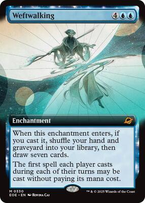 Weftwalking (Extended Art) card from Edge of Eternities