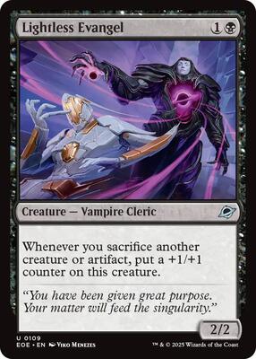 Lightless Evangel card from Edge of Eternities