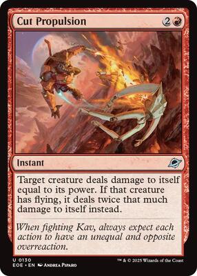 Cut Propulsion card from Edge of Eternities