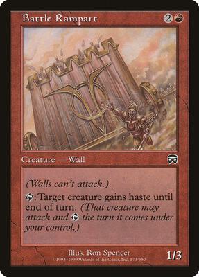 Battle Rampart card from Mercadian Masques