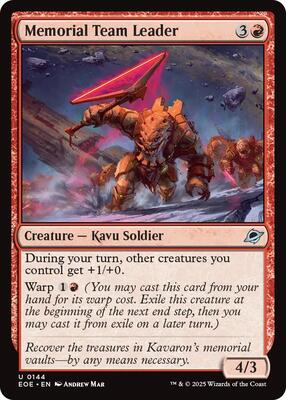 Memorial Team Leader card from Edge of Eternities