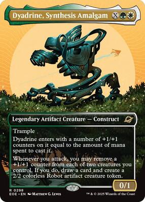 Dyadrine, Synthesis Amalgam (Borderless) card from Edge of Eternities