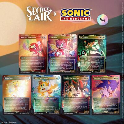 Secret Lair x Sonic the Hedgehog Superdrop: Friends & Foes (Rainbow Foil) card from Secret Lair Drop Series