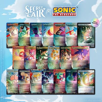 Secret Lair x Sonic the Hedgehog Superdrop: Super Sonic Bundle (Rainbow Foil) card from Secret Lair Drop Series