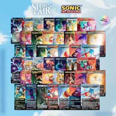 Secret Lair x Sonic the Hedgehog Superdrop: Sonic 100% Complete Bundle card from Secret Lair Drop Series