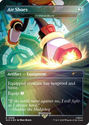 Air Shoes - Swiftfoot Boots (Rainbow Foil) card from Secret Lair Drop Series