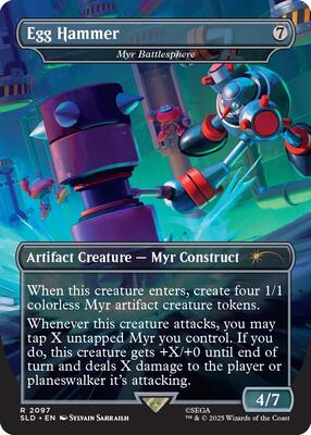 Egg Hammer - Myr Battlesphere card from Secret Lair Drop Series