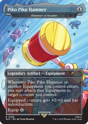 Piko Piko Hammer - Hammer of Nazahn card from Secret Lair Drop Series