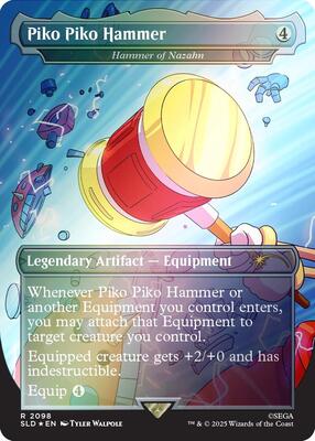 Piko Piko Hammer - Hammer of Nazahn (Rainbow Foil) card from Secret Lair Drop Series