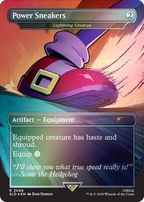 Power Sneakers - Lightning Greaves (Rainbow Foil) card from Secret Lair Drop Series
